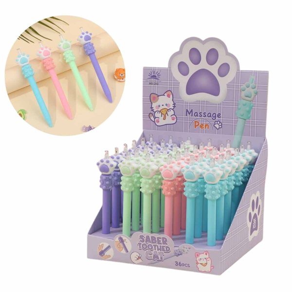 Caneta Esferográfica Patinha de Gato Fofo