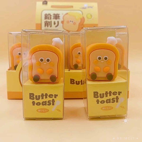 Apontador Escolar Pãozinho Torradinha Kawaii - Image 3