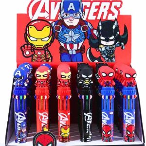 Caneta 10 Cores da Marvel