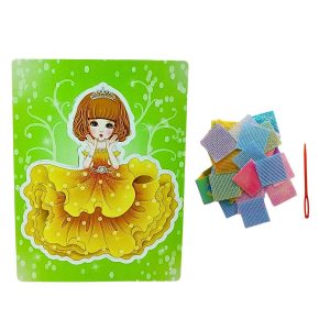 Kit Pintura em Tecido Princesa Vestido Amarelo Fofa