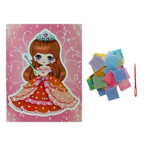 Kit Pintura em Tecido Princesa Vestido Vermelho Fofa