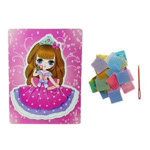 Kit Pintura em Tecido Princesa Laço Rosa Fofa