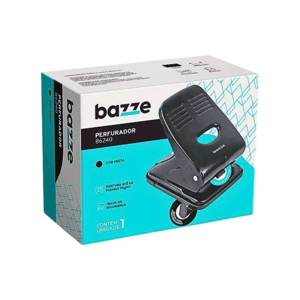 Perfurador 40 Folhas 6mm Furo B6240 Bazze - Image 2