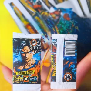 Kit 4 Cards Dragon Ball Z Colecionáveis Batalha Lembrancinha