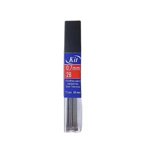 Grafite para Lapiseiras 2B 0.7mm Kit: Ideal para Desenho Técnico