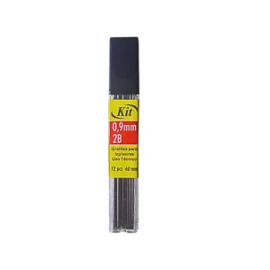 Grafite para Lapiseiras 2B 0.9mm Kit: Ideal para Desenho Técnico