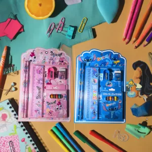 Kit Escolar Completo Stitch e Angel