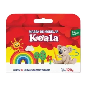 Massinha de Modelar Koala -12 Cores (120g)