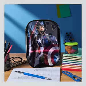 Estojo Escolar Capitão América: 100 Lápis
