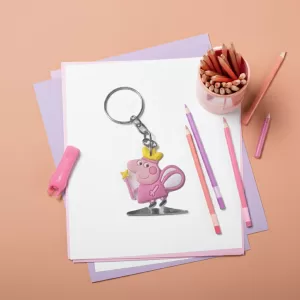 Chaveiro Emborrachado Peppa Pig Fadinha