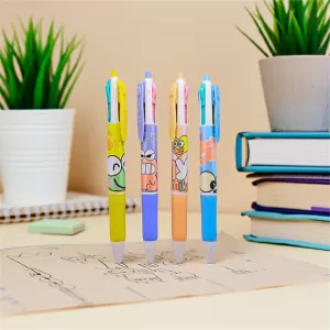 Caneta Esferográfica Multicolorida Bichinhos