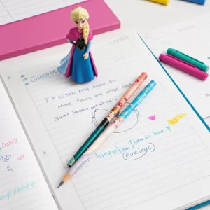 Lápis Grafite Escolar Frozen com Ana e Elsa