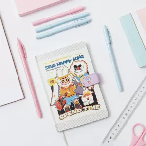 Agenda Capa Dura Coelho Kawai Com Fecho De Imã 4