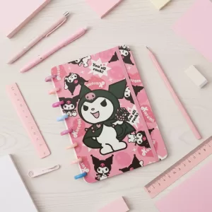 Caderno Disco Kuromi Fofa