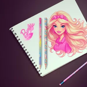 Lápis Grafite Escolar Barbie