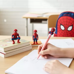 Caneta Esferográfica Homem-Aranha com LED