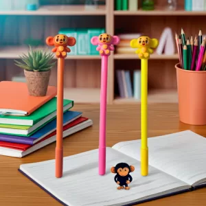 Caneta Gel Macaco Fofo Kawaii