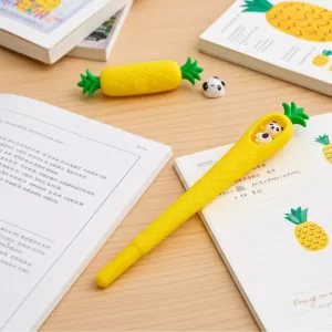 Caneta Fofa Abacaxi com Panda
