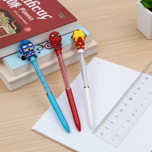 Caneta Esferográfica Colecionável Super Heróis 3D