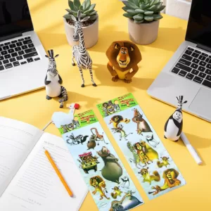 Cartela de Adesivo Stickers de Madagascar