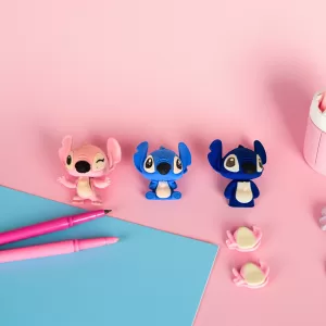 Borracha Fofa Stitch Angel Colecionável