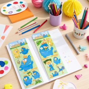 Cartela de Adesivos Galinha Pintadinha
