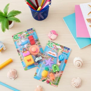 Kit de Borrachas Fofinhas para Meninas Escolares Kawaii