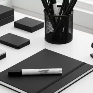 Marcador para Quadro Branco  Recarregável - Preta