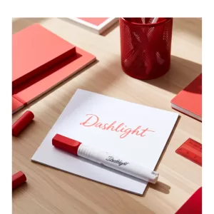 Marcador Para Quadro Branco Dashlight Recarregável Vermelho