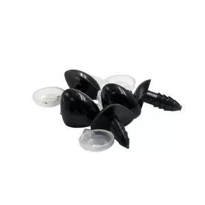 Focinho ou Fuça para Amigurumi 12 mm Preto PC 10 Unidades