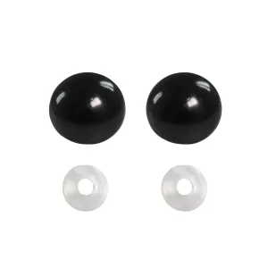 Olhos Pretos para Amigurumi 10 MM - 5 Pares