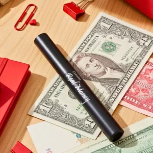 Caneta para Testar Cédulas Notas Falsas e Verdadeiras Real Money