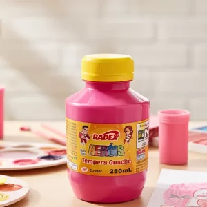 Tinta Tempera Guache Heróis 250 Ml- Pink Radex