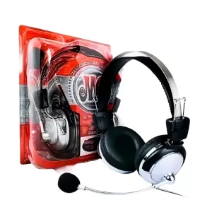 Fone De Ouvido com Microfone 2 P2 Prata F-301
