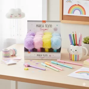 Marca Texto Divertido Pompom