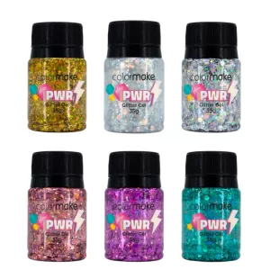 Glitter Gel Facial e Corporal Glow Power Colormake (35g)