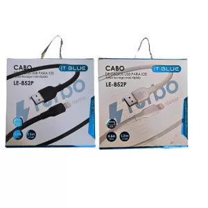Cabo de dados USB + Iphone 1.2M LE-852P - It-Blue