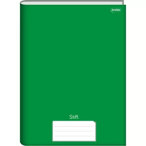 Caderno Brochura 1/4 Capa Dura Stiff Verde 48 Folhas - Jandaia