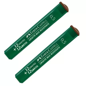 Grafite 0,5 mm Faber-Castell Polymer 2B – Caixa com 12 Tubos