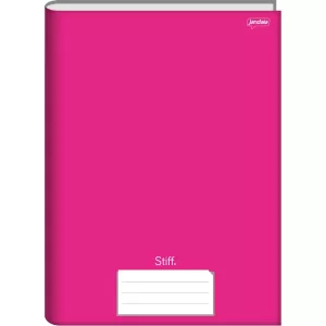 Caderno Brochura 1/4 Capa Dura Stiff Rosa 96 Folhas - Jandaia