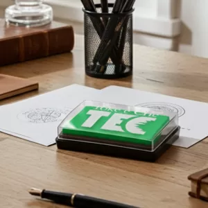 Almofada para Carimbo Verde- Tec