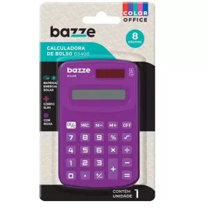 Calculadora de Bolso 8 Digitos Roxo