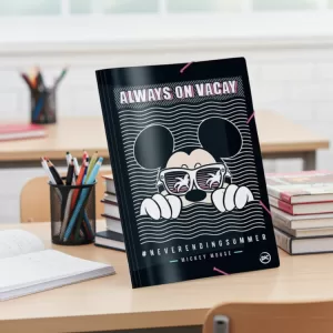 Pasta com Elástico Mickey Teen DAC: Organização com Estilo e Proteção Máxima!