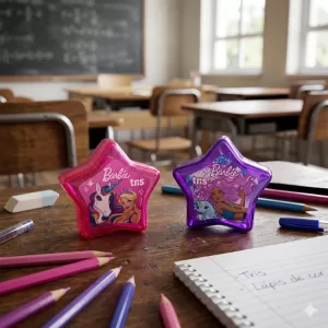 Apontador Escolar Barbie Formato Estrela – Tris