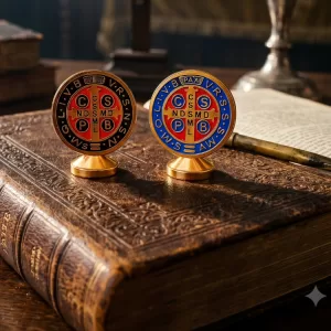 Enfeite Medalha São Bento Dupla