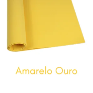 Folha de EVA Colorido VMP 40x48cm 1,6mm Cor Amarelo Ovo - Placa de EVA Escolar, Artesanato, Fantasias e Painéis Decorati