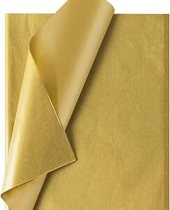 Papel Seda VMP Folha 60x48cm Cor Dourado - Embalagem de Presentes, Roupas, Calçados e Artesanato
