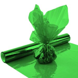 Papel Celofane Verde 89x80cm Folha Escolar e Presente