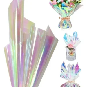 Papel Celofane Furta-Cor 89x80cm Folha Escolar e Presente