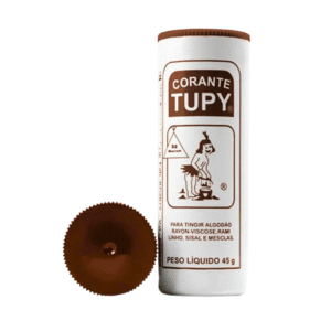 Corante Tupy para Tingir Roupa Algodão Marrom 32 45g